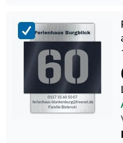 Ferienhaus Burgblick In Blankenburg *